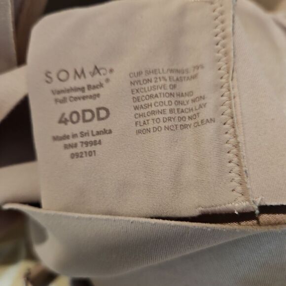 Soma Bra sz 40DD - Picture 3 of 5